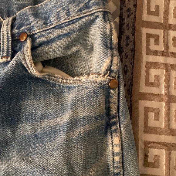 Wrangler Super Distressed Vintage Blokecore Denim Jeans 31/32 - Picture 6 of 15